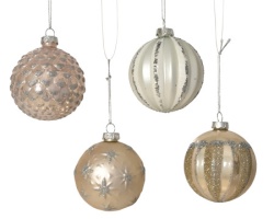 Dekordom dekoracija - hanging bauble glass 8cm 062879 - rose assorted - kmg ( 045637 )