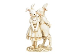 Dekordom Uskršnja dekoracija rabbits poly white 16cm 10035397 ( 039740 )