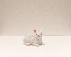 Dekordom uskršnja dekoracija - white bunny 32513-1-2 16cm - n39 ( 024292 )-1