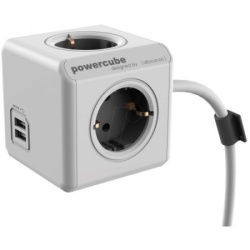 Designnest PowerCube Ext. USB 4 x Šuko + USB-5V/2.1A, kabl 3m ( 1407/deeupc )