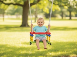 Dohany Dečija Ljuljaška 420 Swing - Šarena Plastična Ljuljaška sa Okvirom