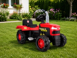 Dolu Traktor na pedale crno-crveni ( 080509 )-1
