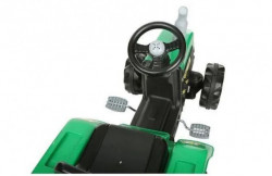 Dolu Traktor na pedale sa prikolicom crno-zeleni ( 080530 ) - Img 5