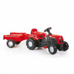 Dolu traktor na pedale sa prikolicom crveni ( 081469 ) - Img 4