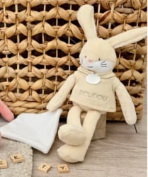 Doudou Lapin bež zeka 25 cm ( DC4186 )-3