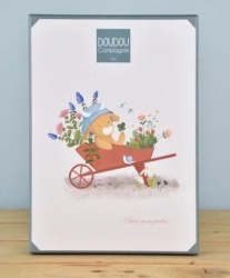 Doudou Plišana krava sa mazilicom 28cm ( DC4323 )-3