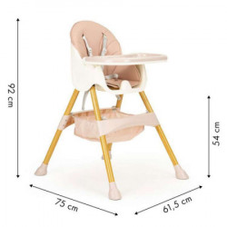 Eco toys stolica za hranjenje 2u1 ecotoys pink ( HC-823S PINK ) - Img 4
