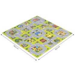 Ecotoys Velika podloga za igru eva foam city 90.5x90.5 cm 21 deo ( ECOEVA018 )-2