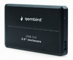 EE2-U3S-2 Gembird USB 3.0 Externo kuciste za 2.5 SATA hard diskove, aluminium, crni A - Img 1