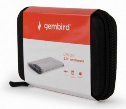 EE2-U3S9-6 Gembird USB 3.0 Externo kuciste za 2.5 SATA hard diskove 9,5mm transparentni + futrola A - Img 2