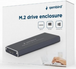 EE2280-U3C-01 Gembird Kuciste za M.2 SSD (NGFF) memoriju USB3.0 black - Img 1