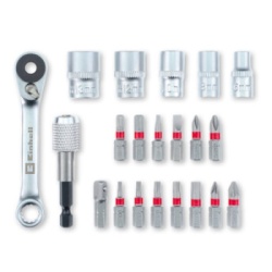 Einhell XS-Case 21-del set alata I bitova, 1/4" 25mm bit, nas.ključ. I ručica ( 49118683 )-2