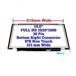 Ekran LED za laptop 14 slim 30pin FULL HD IPS kraci bez kacenja TN ( 110141 ) - Img 3