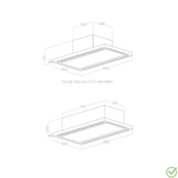 Elica ix/a/90 aspirator plafonski cloud seven -2