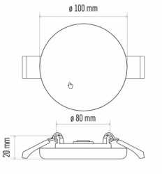 Emos led panel exclusive 7.5W nw ip65 zv1122 ( 1930 ) - Img 2