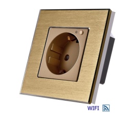 Exelink 16a EU wi-fi wall socket al zlatni (tuya) ( sws006 )