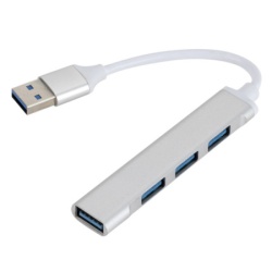 Fast Asia USB 3.0 na 4xHUB 3.0 metal sivi ( 784 )