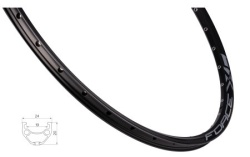 Felga force xc basic disc 584x19, 36h, crna ( 7023821 )
