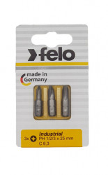 Felo bit Industrial Phillips PH1/PH2/PH3 x 25 3 kom u blisteru ( 02293116 ) - Img 3