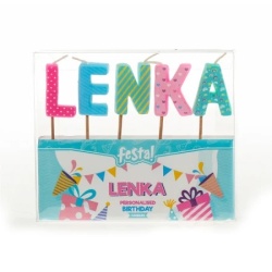 Festa natalis rođendanska svećica - odaberite ime lenka ( 724046 )