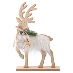Festa sven novogodišnja dekoracija irvas beli 19cm ( 751656 )