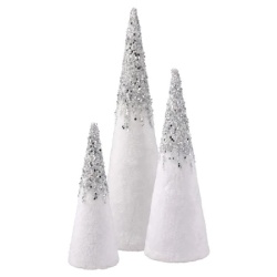 Festa velvet lux jelka plišana bela 3k 15 × 52cm 14 × 42cm 10.5 × 31cm ( 761063 )