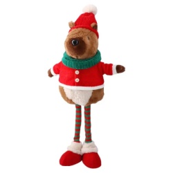 Festa winter coco novogodišnja dekoracija kapibara crvena 55cm ( 740085 )