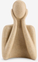 Figura dekorativna V17cm bež