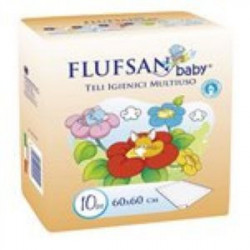 Flufsan baby nepromočivi podmetač 60 x 60 cm 10 komada ( 0310013 )