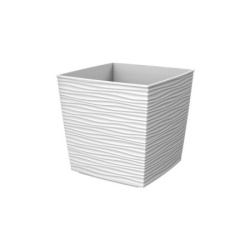 Gardino-saksija finesa kvadrat 20x20x17.3h bela ( 34476 )