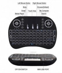 Gembird 2.4GHz wireless gaming mini keyboard backlight and touch , punjiva bat. BL-5C (551) GMB-I8 ** - Img 2