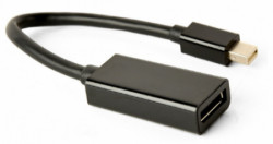 Gembird 4K mini display-port to display-port adapter cable, black A-mDPM-DPF4K-01 - Img 1