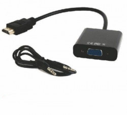 Gembird A-HDMI-VGA-03 HDMI to VGA + AUDIO adapter cable, single port, black (altA-HDMI-VGA-06)479 - Img 4