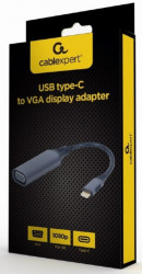 Gembird A-USB3C-VGA-01 USB Type-C to VGA display adapter, space grey - Img 2