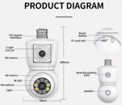 Gembird cam-ip6mp-q3 gmb kamera 6 mpix microsd icsee xmeye pro app two-way voice 2x3,6mm -2