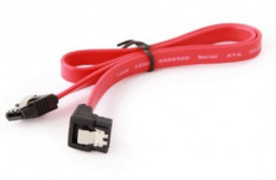 Gembird CC-SATAM-DATA90-0.3 metal clips, serial ATA data kabl flat 0,3m 90 degree bent connector - Img 4