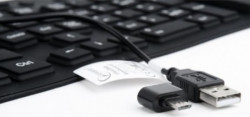 Gembird fleksibilna tastatura US layot USB+microUSB OTF adapter KB-109F-B - Img 4