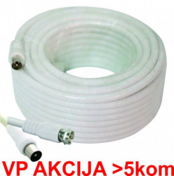 Gembird KABL-COAX-RG6/15 white (X553)** koaksialni kabl RG6 konektor F-male/IEC, conduct.18%, 6.5mm 15m - Img 4