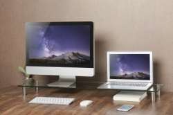 Gembird MS-TABLE-GL-01 postolje za monitor od kaljenog stakla 1000 x 260 x 93 mm