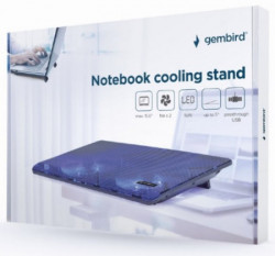 Gembird NBS-2F15-05 hladnjak za laptop, 15.6" 2x125mm Fan, USB, 340x250mm, Ergo Stand - Img 2