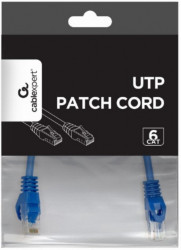 Gembird PP6U-0.25M/B mrezni kabl, CAT6 UTP patch cord 0.25m blue - Img 1