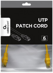 Gembird PP6U-0.25M/Y mrezni kabl, CAT6 UTP Patch cord 0.25m yellow - Img 1