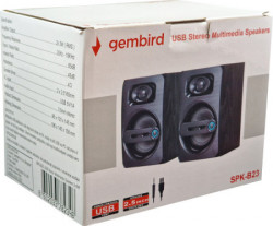 Gembird SPK-B23 stereo zvucnici black wood, 2.5 inch, 6W RMS (2 x 3W) USB pwr, volume control, 3,5mm - Img 4