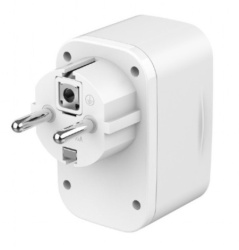 Gembird TA-ACPDQC20-01-W 20W 2-port USB brzi punjac sa pass-through AC socket-om -4