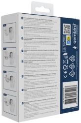 Gembird TPA-1A2C20-02-W Travel adapter Univerzalni 20W