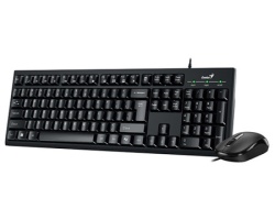 Genius KM-100SE USB YU crna tastatura+ USB crni miš -2