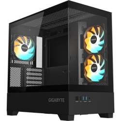 Gigabyte black, m-atx c201 panoramic case ( GB-C201P )