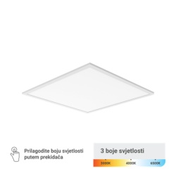 Green tech led panel ugr/nad koc 25w 160lm/w 3 cct 595x595x30mm lifud driver ( PLX6060-25 )