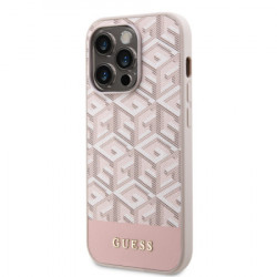 Guess futrola za iPhone 14 pro gcube pu stripes pink MagSafe ( GUHMP14LHGCFSEP ) - Img 2