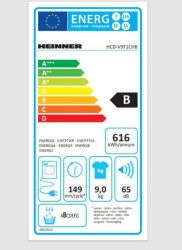 Heinner HCD-V9T1CHB 9kg/15programa/kondenzaciona mašina za sušenje veša-4